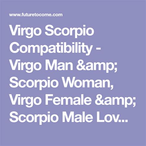 scorpio dating virgo woman